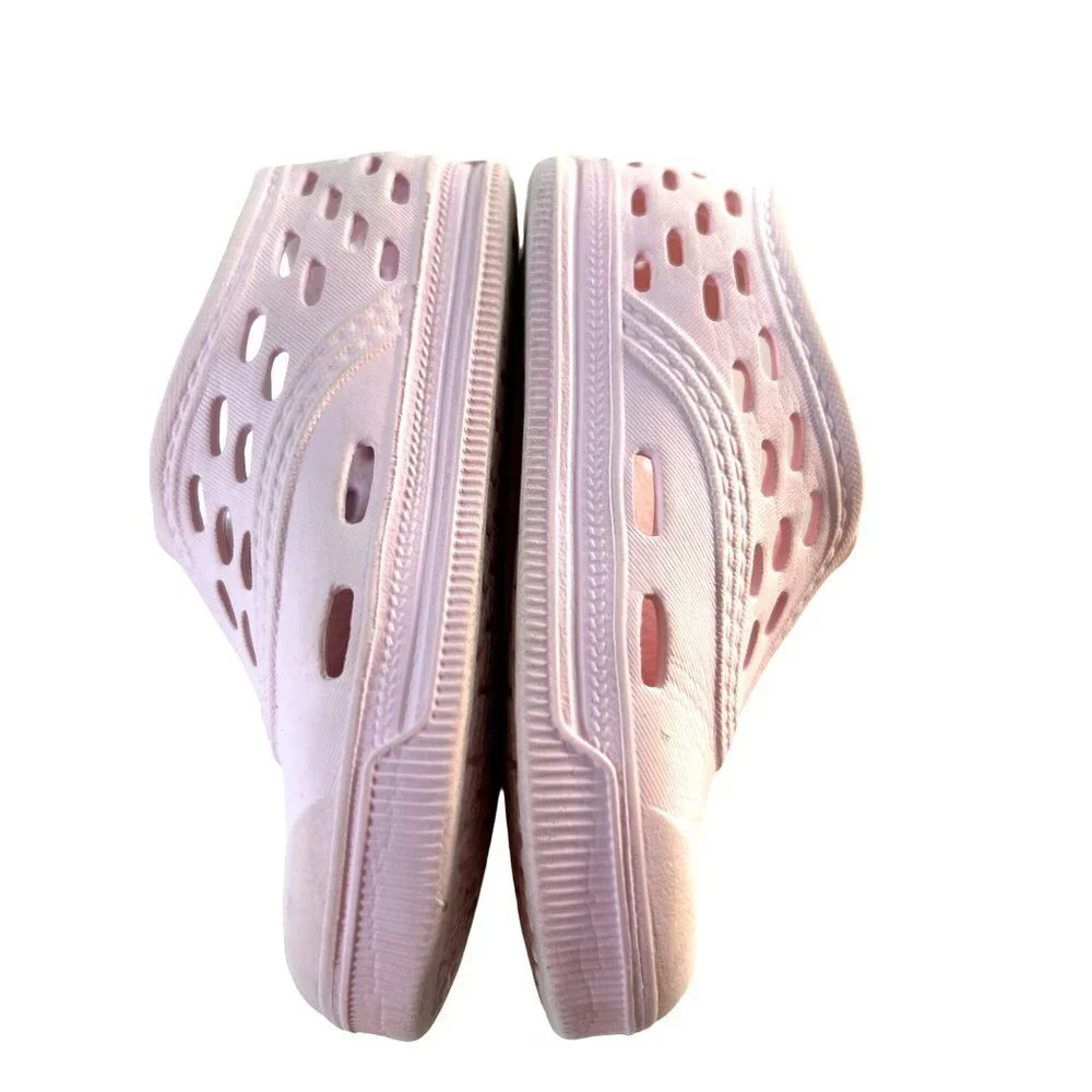 Oshkosh Toddler Girls Croc Shoes Pink Size 6 Little Toe & Bottom Stain
